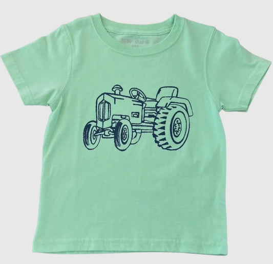 “Tractor Trails” Green Tee